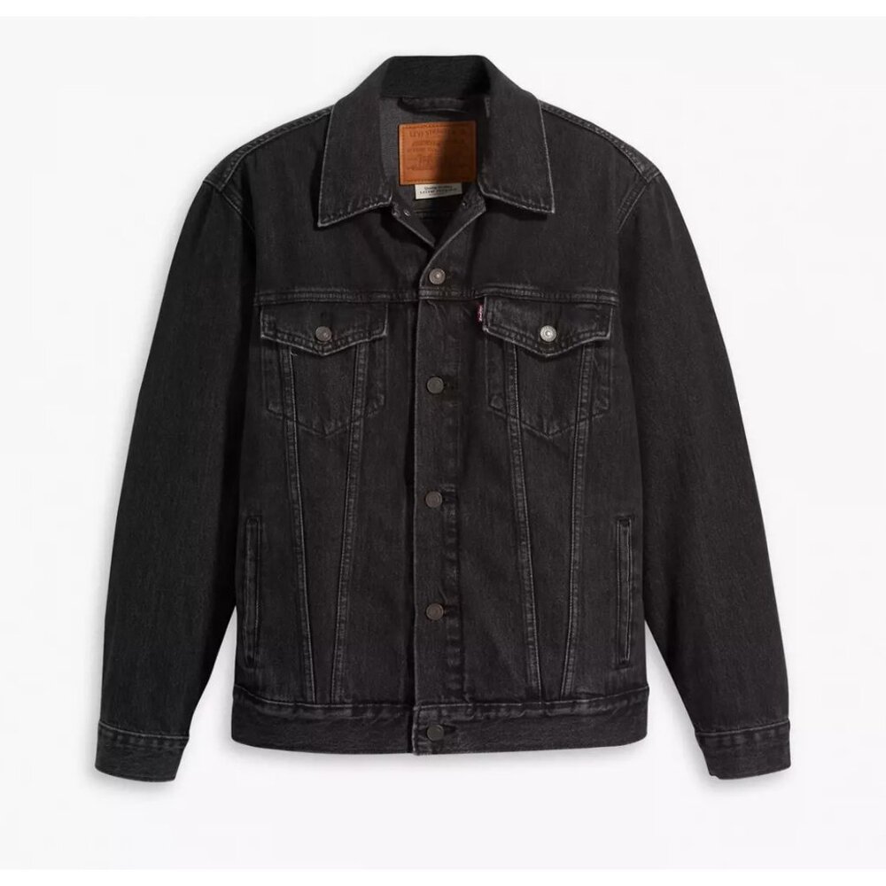 Levi's Men's Relaxed Fit Sherpa Trucker Jacket Superior Black XS A57820000